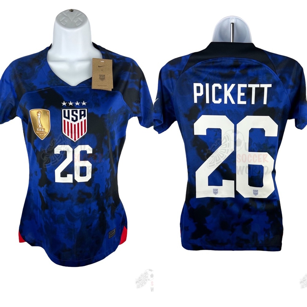 ⚽️ New 2022/23 USA USWNT Women's AWAY Soccer Jersey Pickett #26 🇺🇸